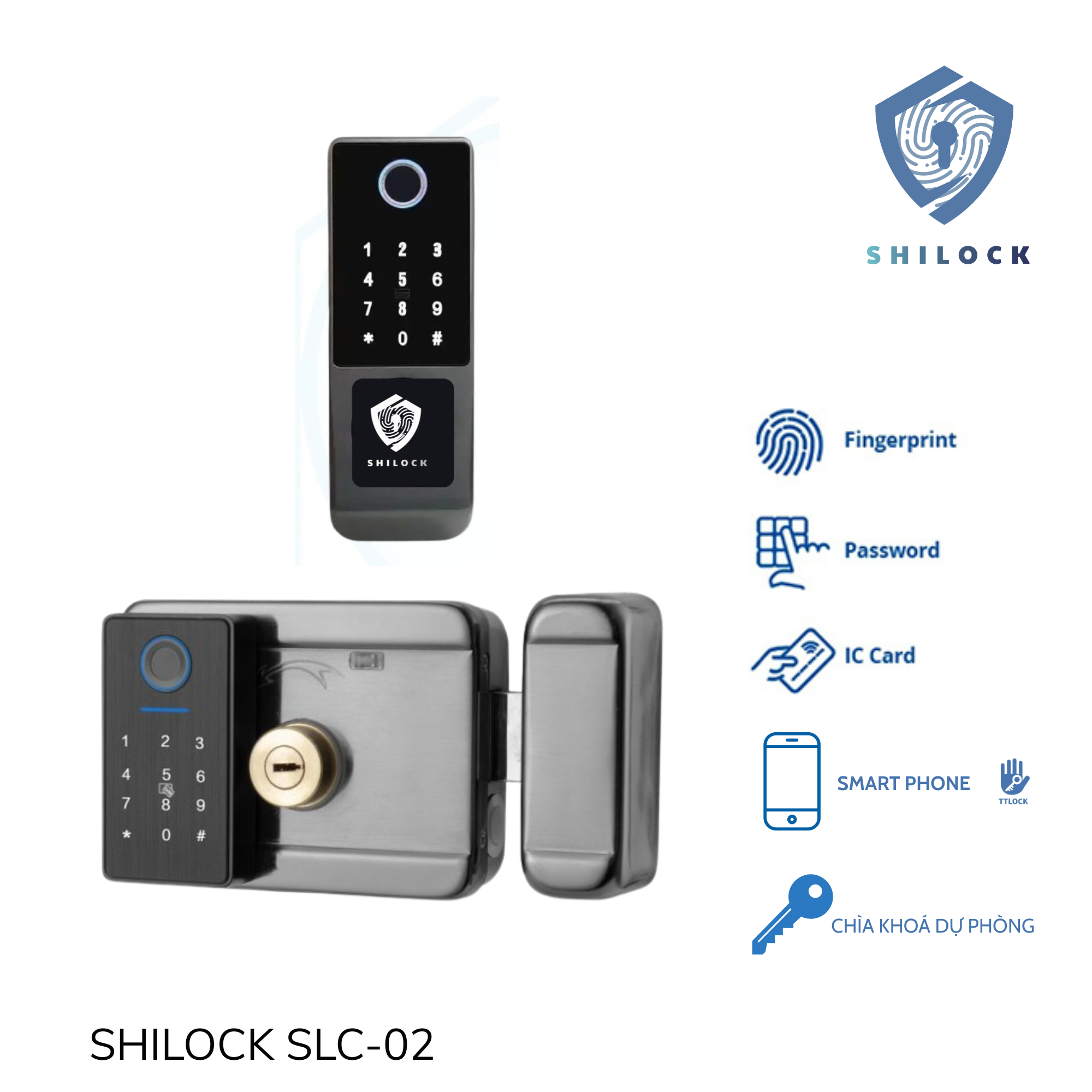 KHOÁ CỔNG VÂN TAY SHILOCK SLC-02