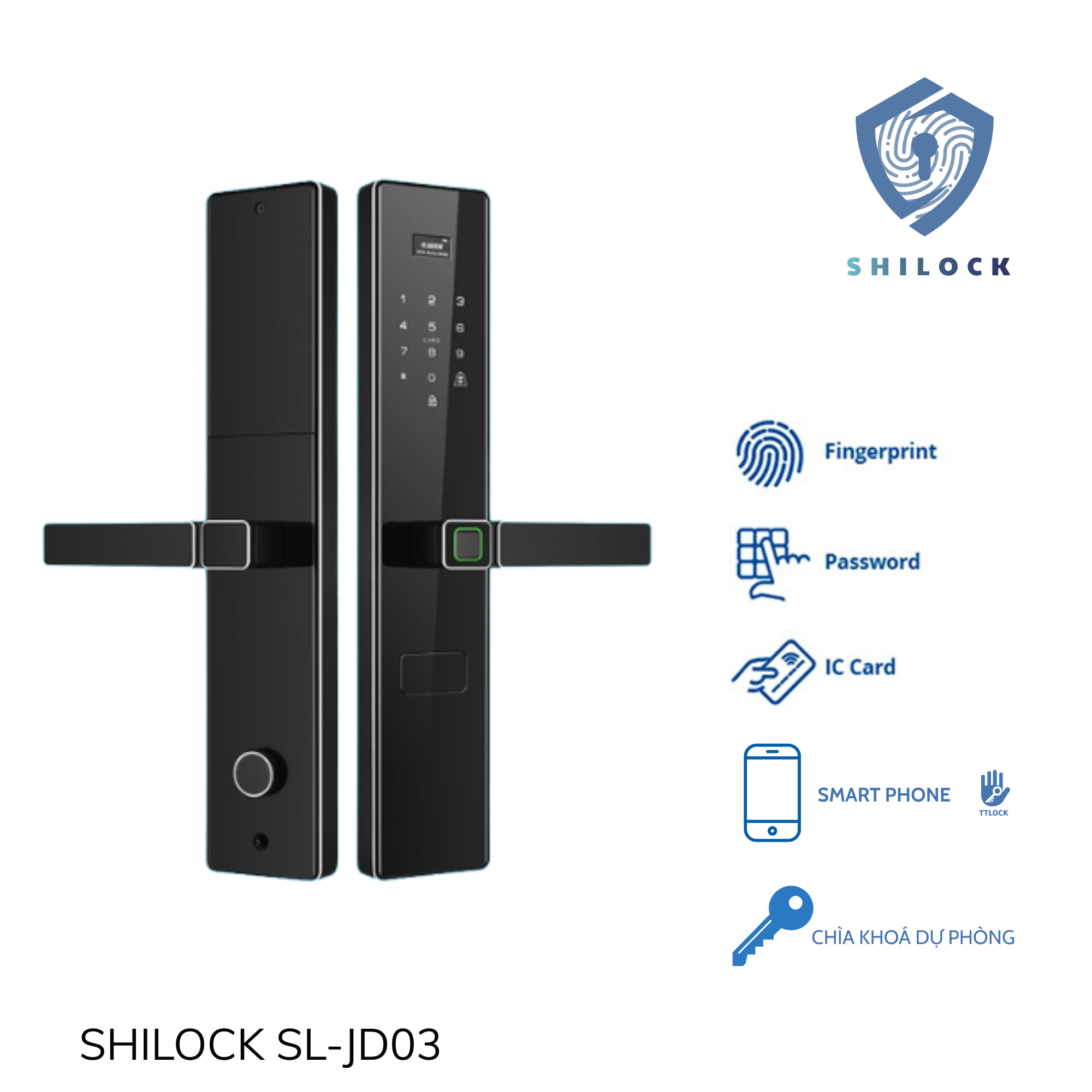 KHOÁ CỬA VÂN TAY SHILOCK SL-JD03