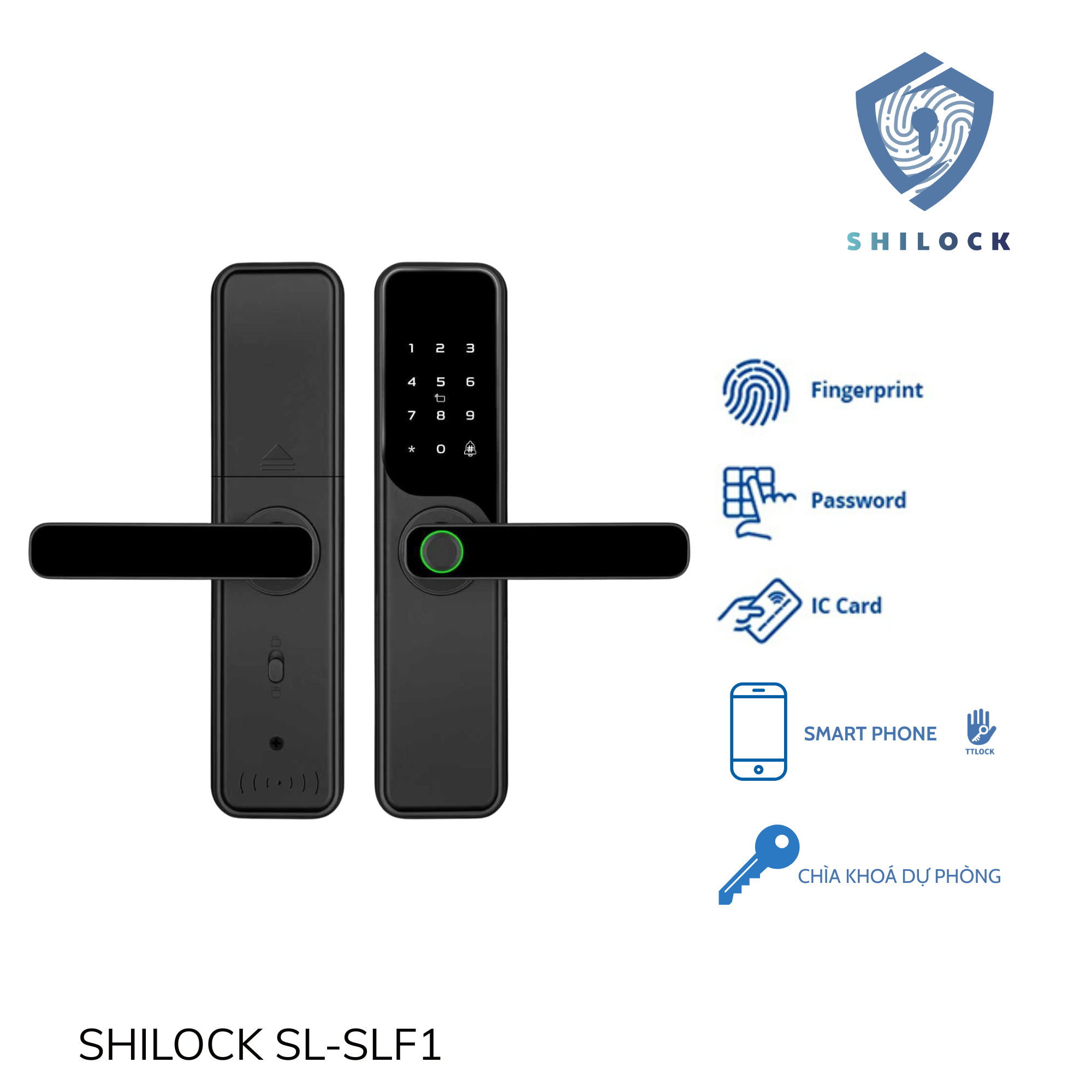 KHOÁ CỬA VÂN TAY SHILOCK SLF1