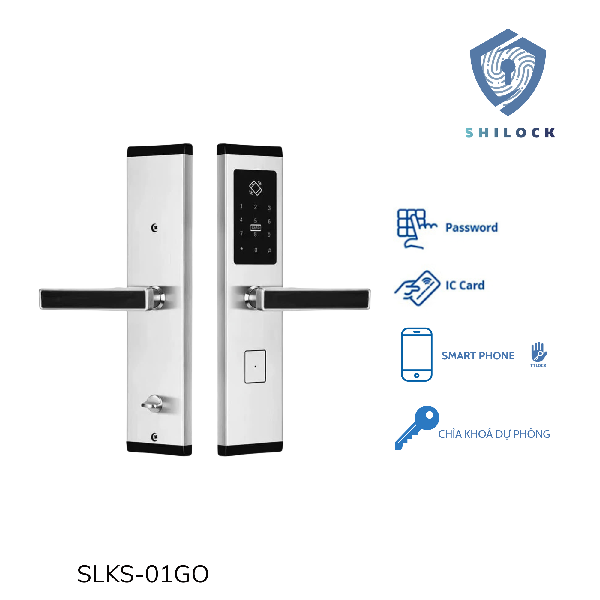 KHOÁ CỬA KHÁCH SẠN SHILOCK SLKS-01GO