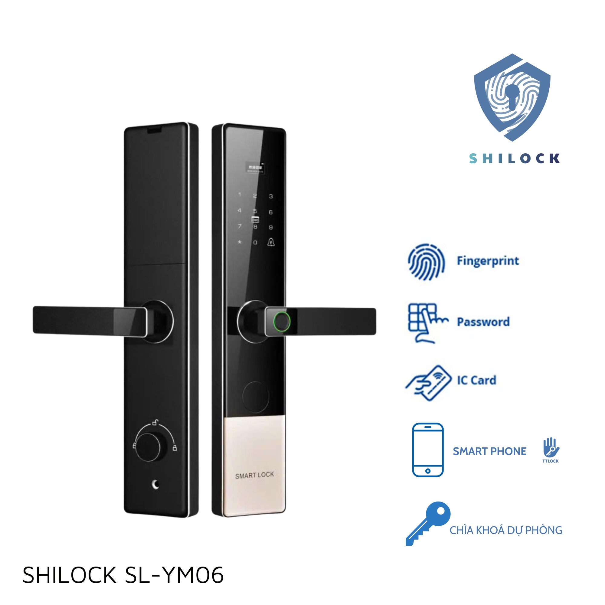 KHOÁ CỬA VÂN TAY SHILOCK SL-YM06