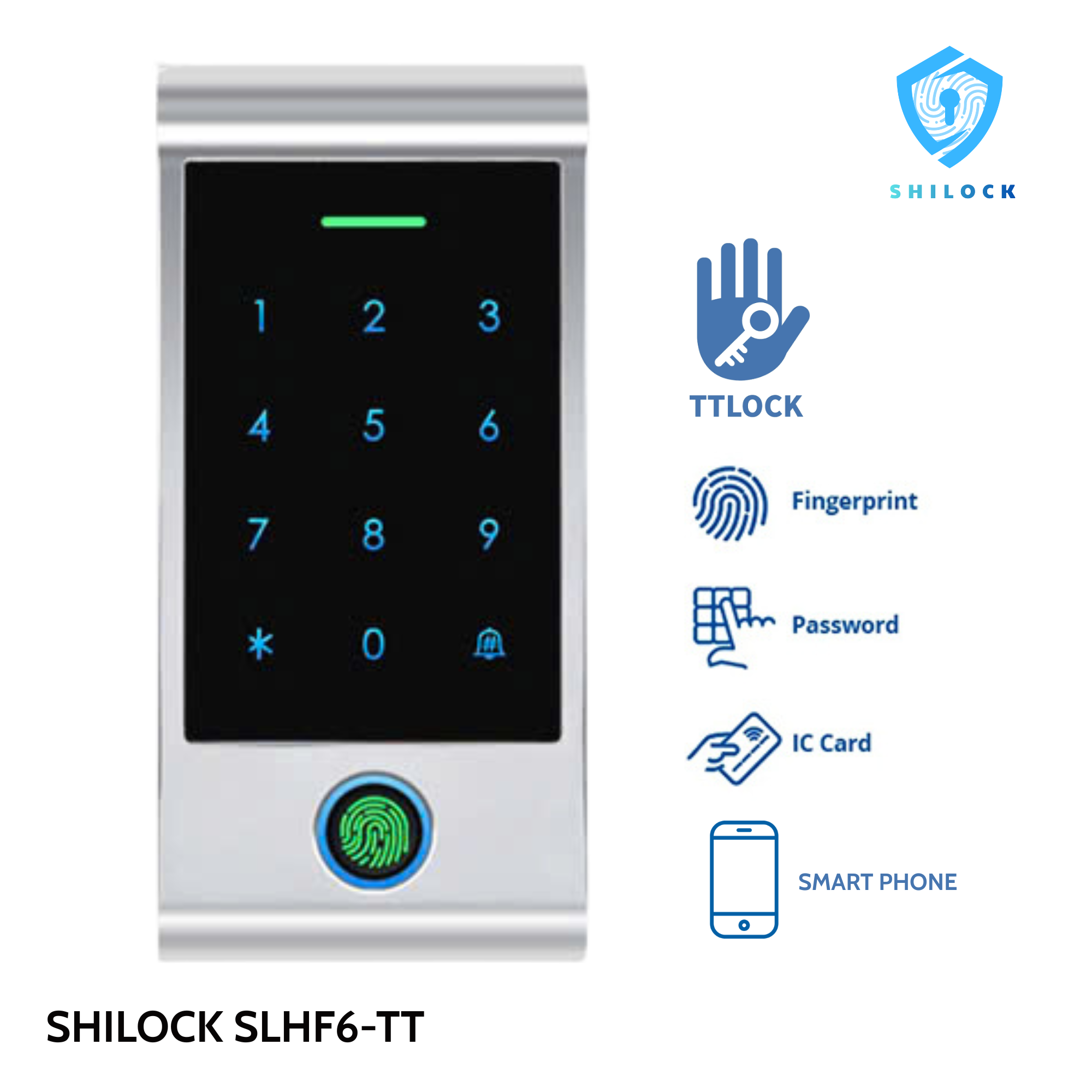 MẶT ACCESS CONTROL 500 VÂN TAY SHILOCK HF6-TT