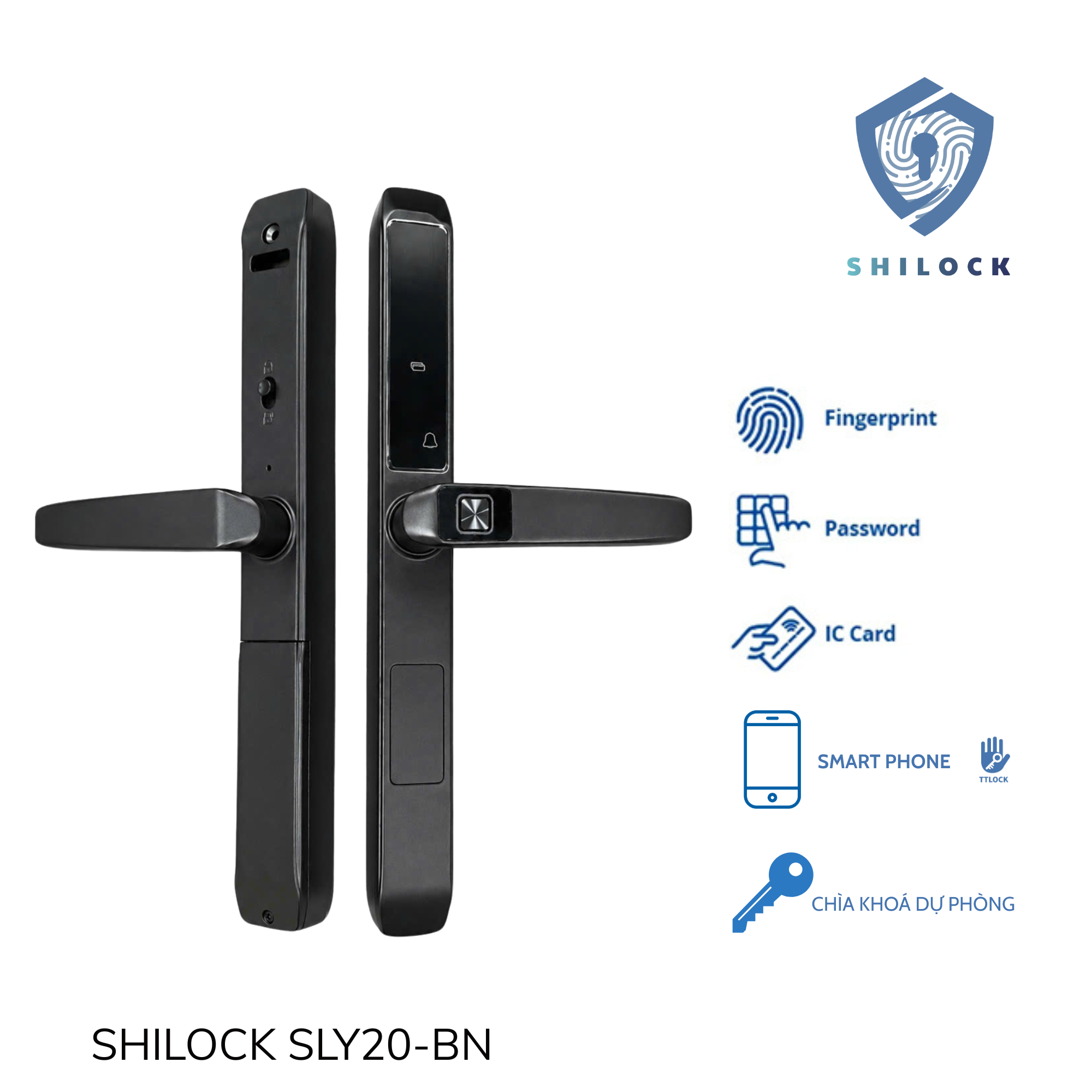 KHOÁ CỬA VÂN TAY SHILOCK SLY20-BN