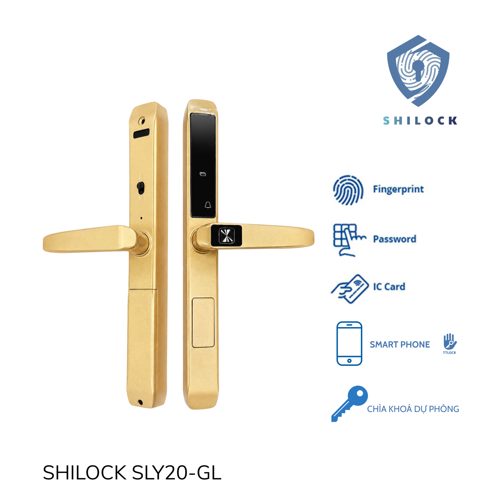 KHOÁ CỬA VÂN TAY SHILOCK SLY20-GL